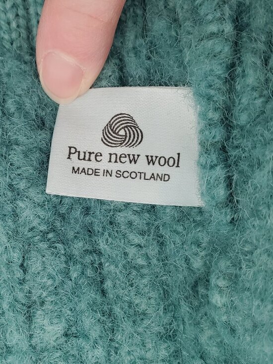 Vintage 70s Highland Homes Scottish 100% Wool Cropped Cardigan - S - Picture 6 of 12